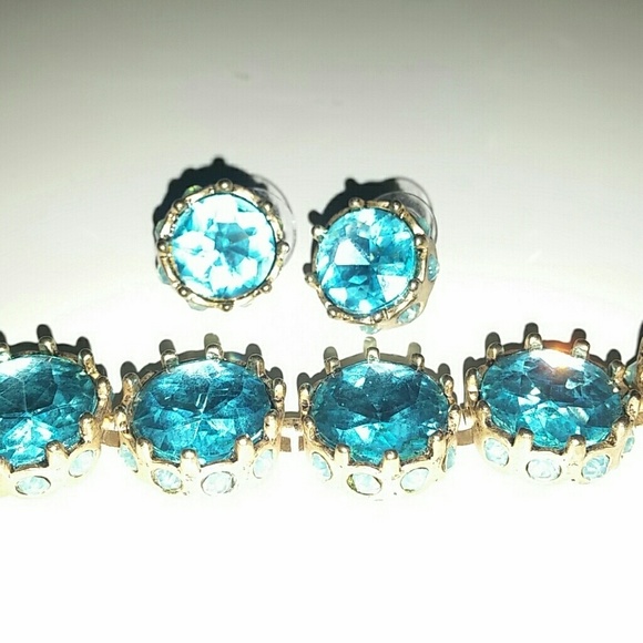 Bella Jack Aquamarine Bracelet & Earring set - Picture 3 of 6